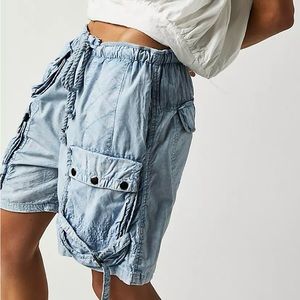Free People Moon Bay Parachute Cargo Shorts!